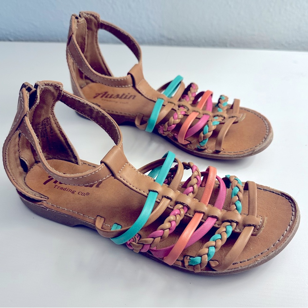 Austin Trading Co Girls Braided Sandals